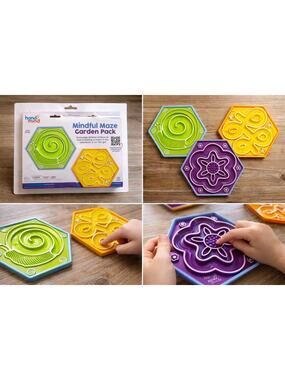 Hand2Mind Mindful Maze Garden Pack – Kids Breathing & Focus Toy (Ages 3+)